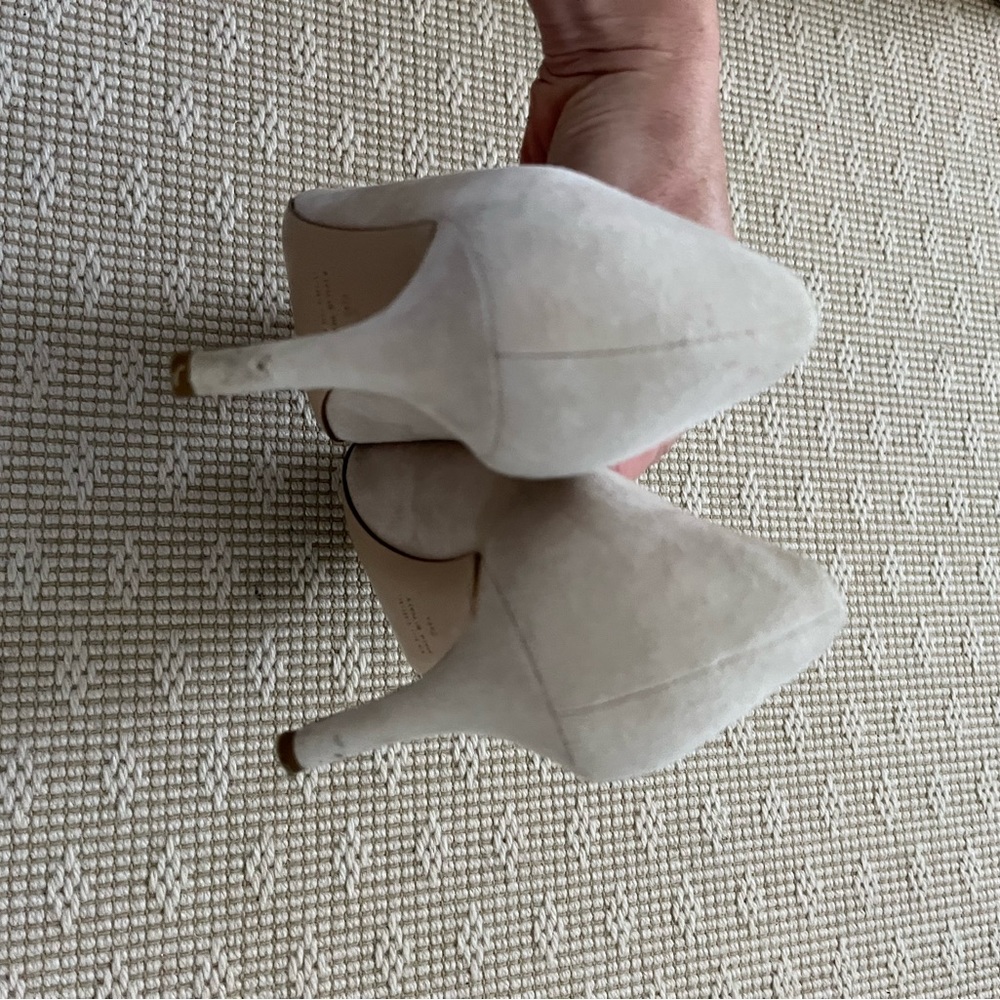 Barneys New York Suede Pointy Toe Pumps - Picture 10 of 11